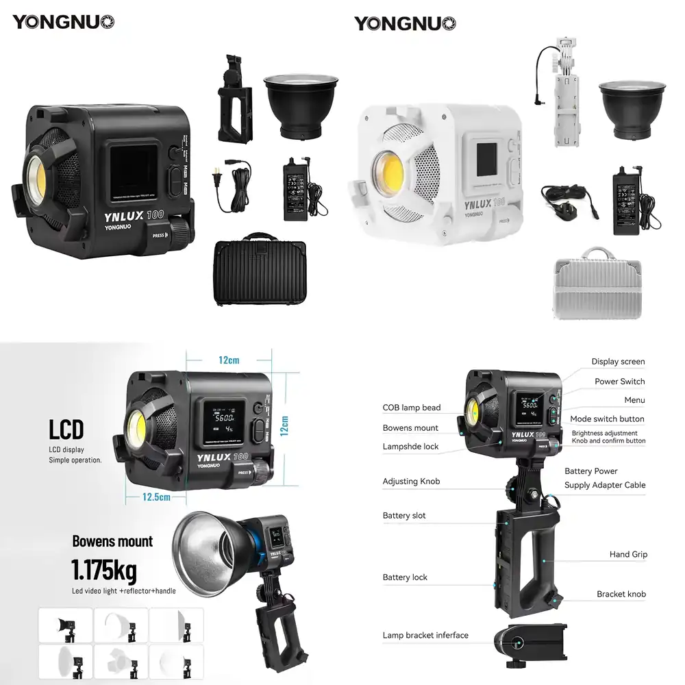 Photography With Lighting - YONGNUO YNLUX100 100W 3200K-5600K Luz LED