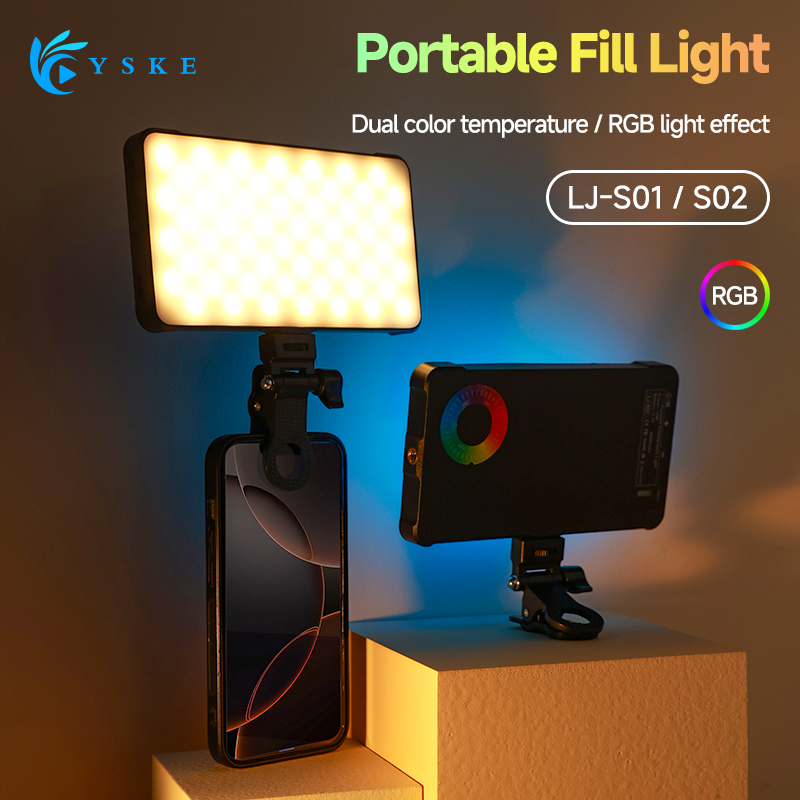 Photography Lighting Professional - Luz de vídeo LED RGB, Clip
