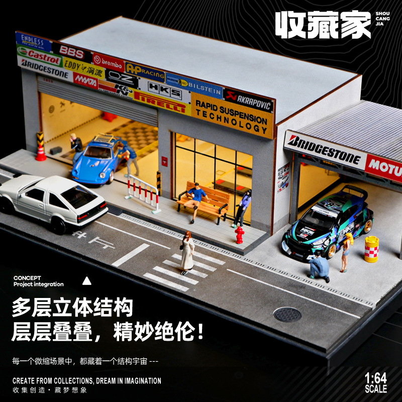 Diorama de Garaje Japonés a Es - Photography Lighting Simulation reseña y precio