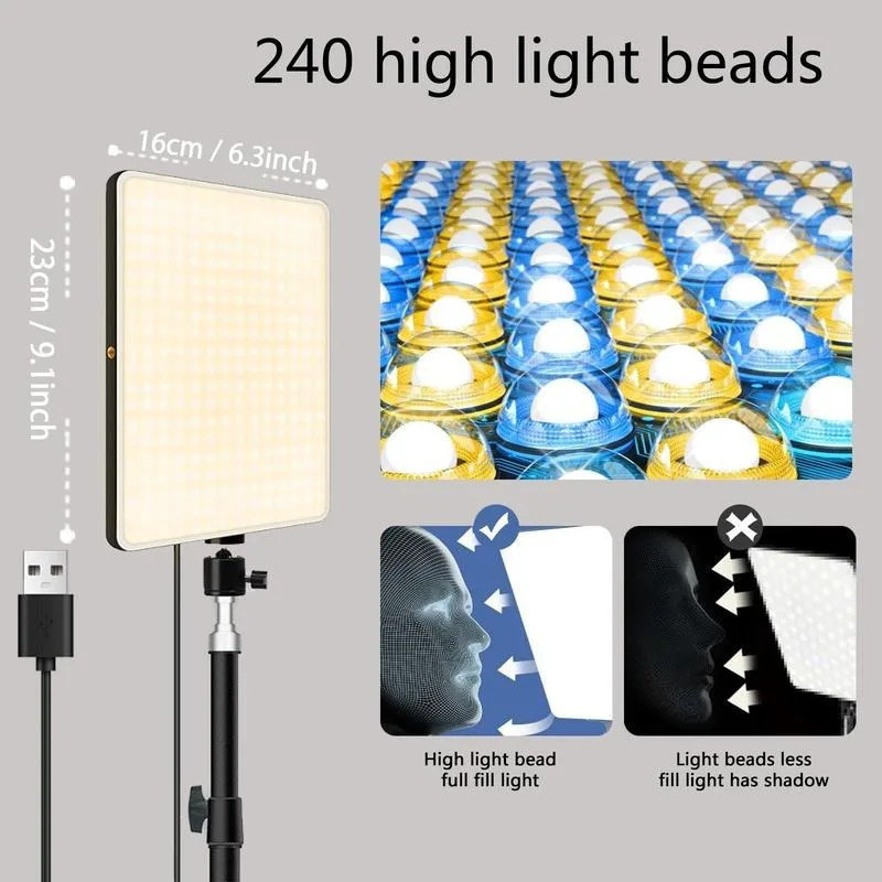 Lámpara LED para Video y Estud - Video Light Panel Led reseña y precio