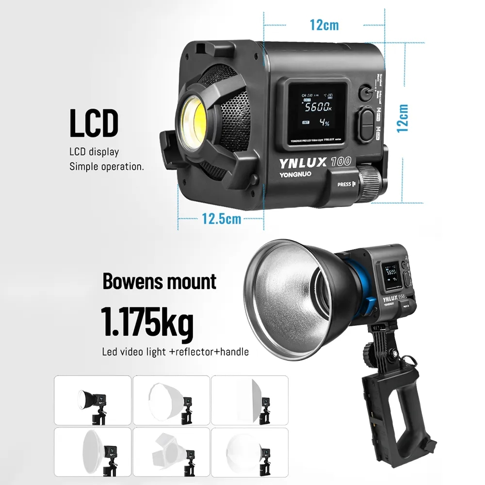 YONGNUO YNLUX100 100W 3200K-56 - Photography With Lighting reseña y precio