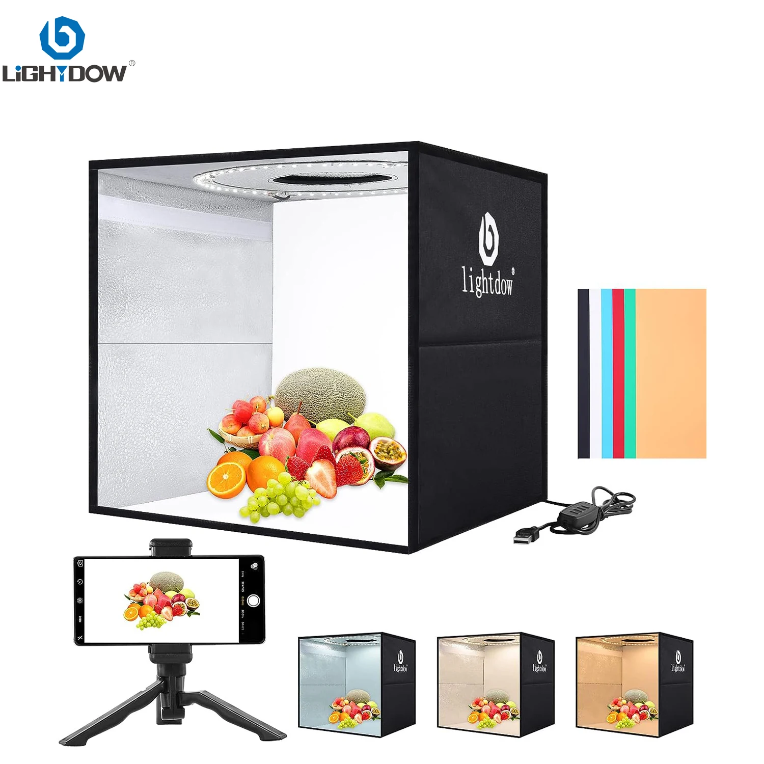 Lightdow Kit de caja de luz pa - Photography Lighting Kit Portable reseña y precio