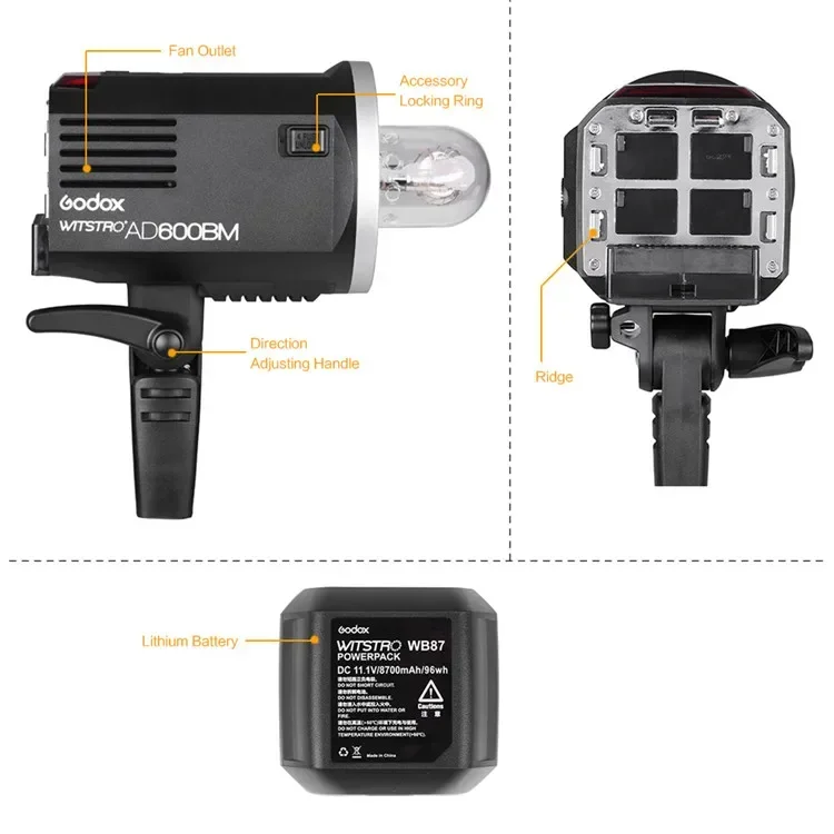 Flash de estudio portátil AD60 - Photography With Lighting reseña y precio