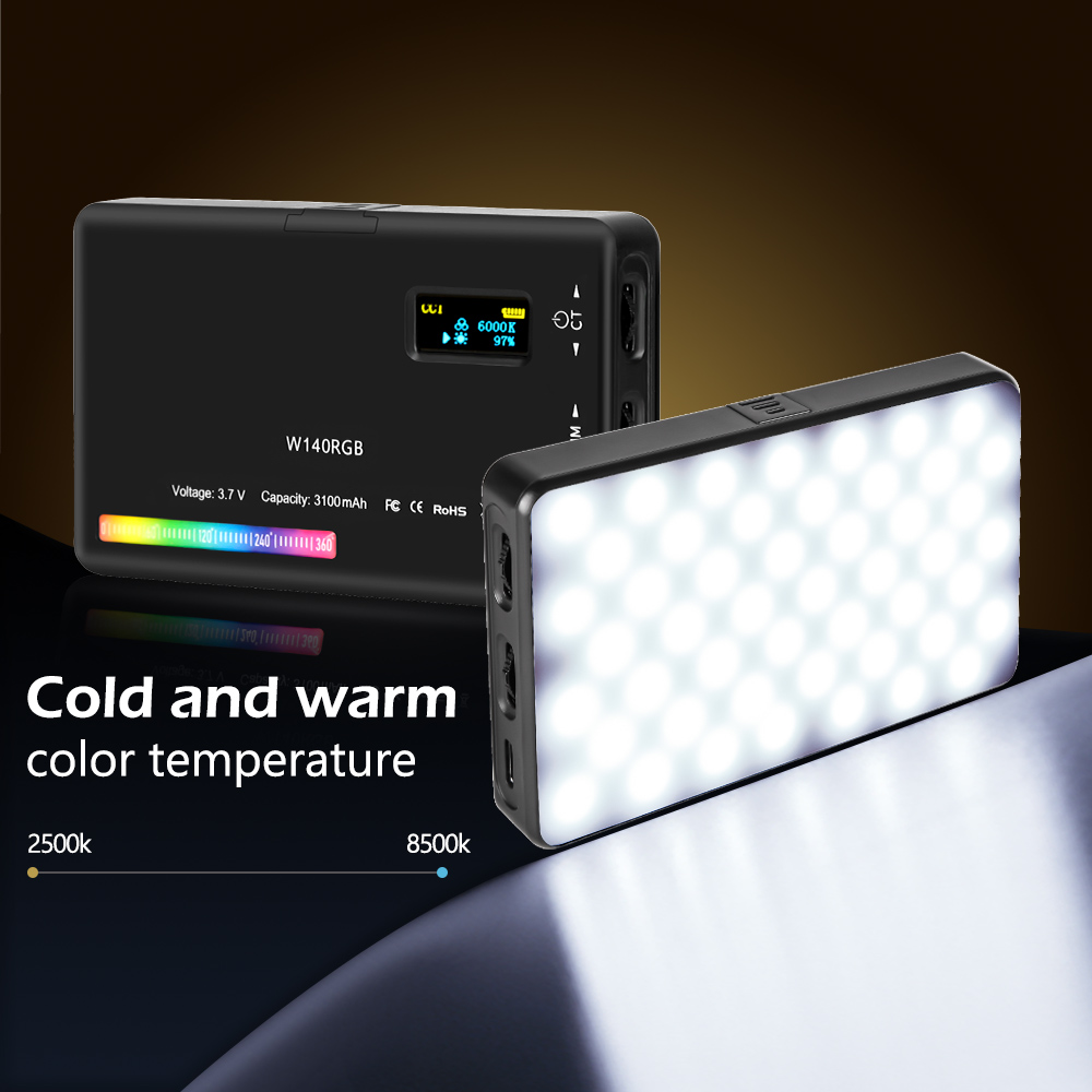 Luz de vídeo LED RGB SH W140 0 - Video Light Panel Led reseña y precio