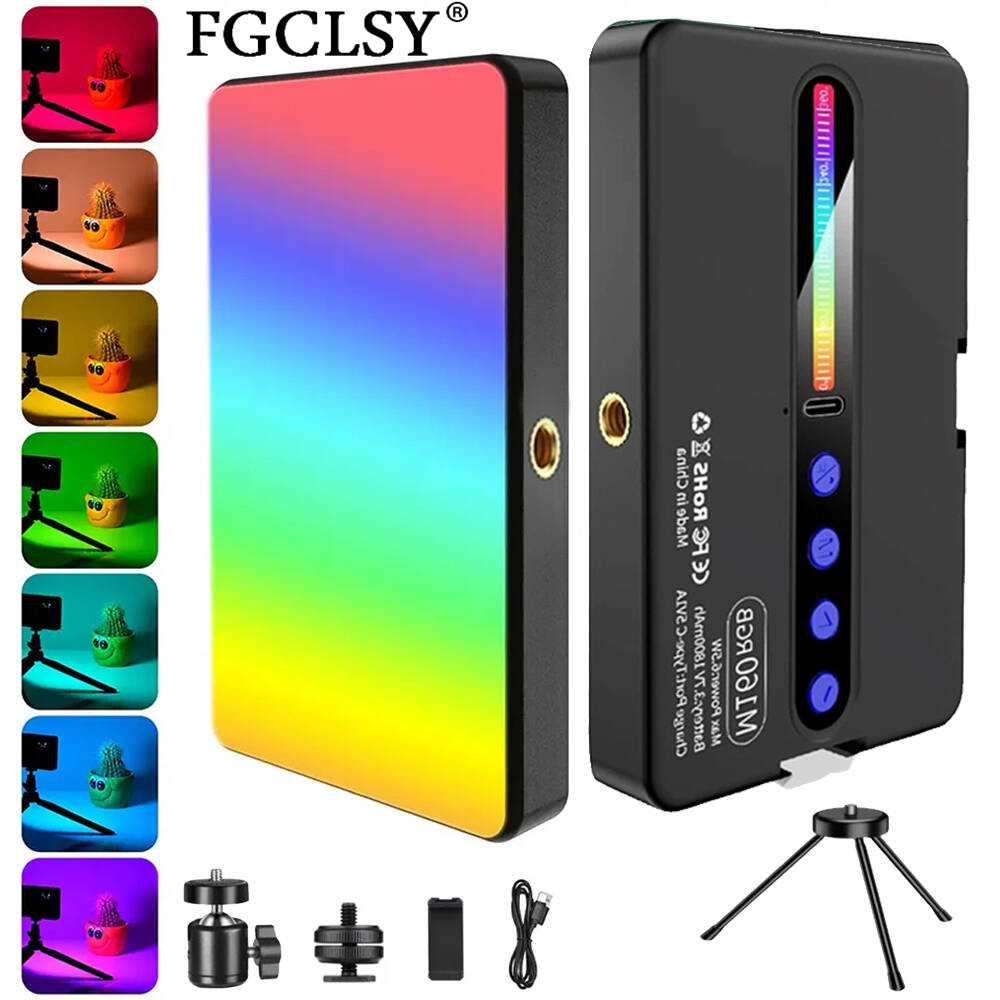Luz LED RGB para cámara, Kit d - Video Light Panel Led reseña y precio