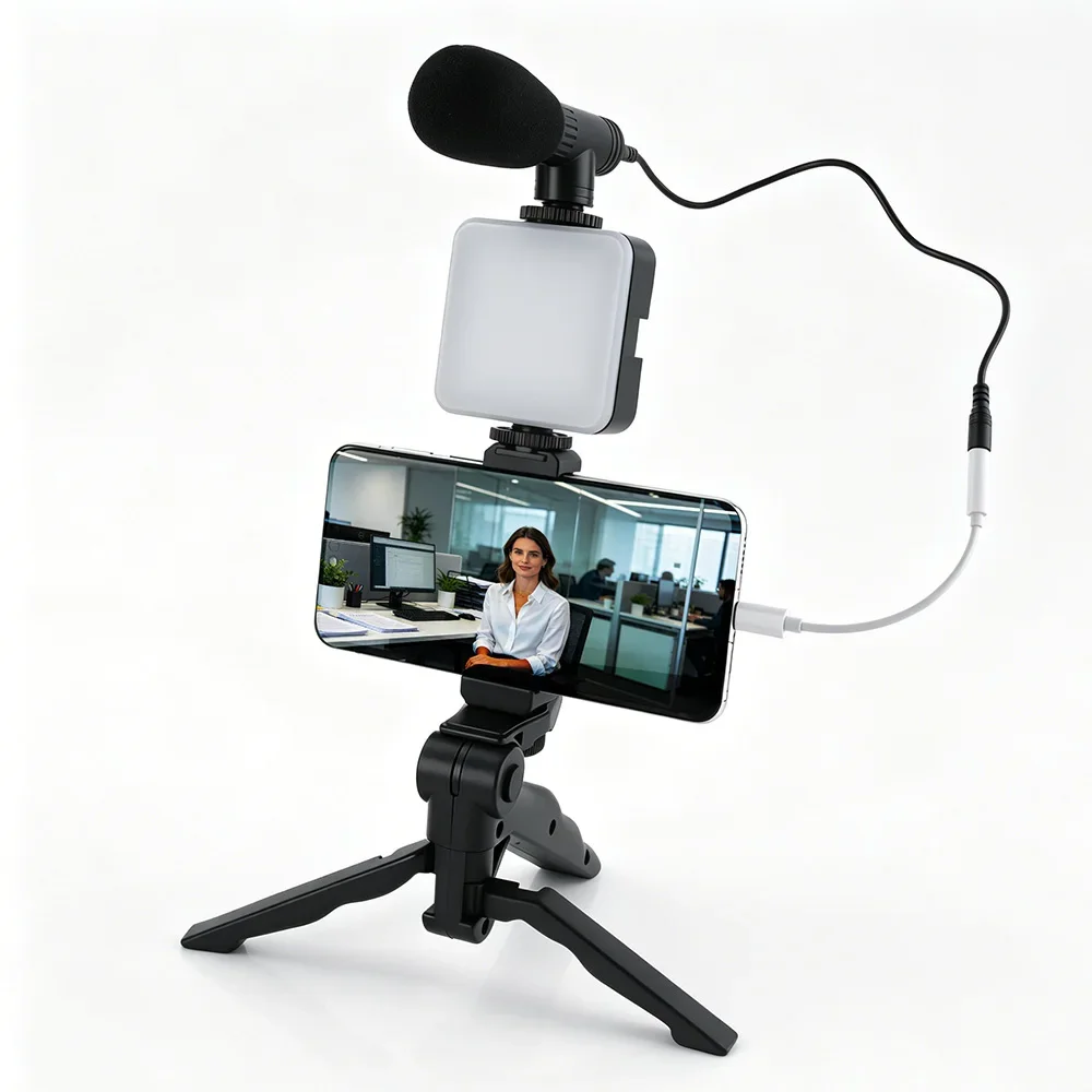 Kit de Vlogging para Smartphon - Photography Lighting Kit Portable reseña y precio