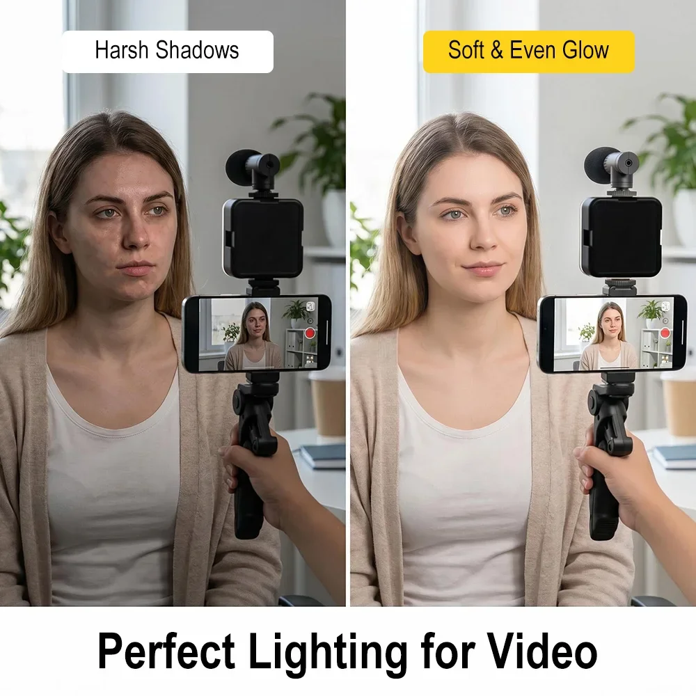Kit de Vlogging para Smartphon - Photography Lighting Kit Portable reseña y precio