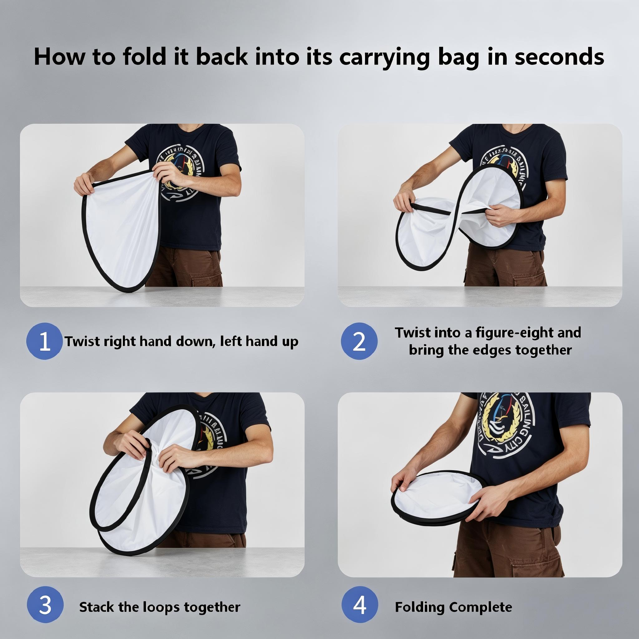 Reflector de Fotografía 2 en 1 - Photography Lighting Kit Portable reseña y precio